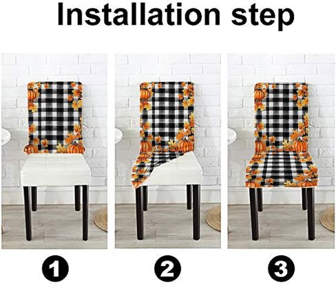 أغطية كراسي لكراسي الطعام مجموعة من 4 أغطية كرسي بوهو عرقية جنوب غرب برتقالي أزرق قابل للغسل من ألياف لدنة للمطبخ بارسونز واقي مقعد قابل للإزالة للمنزل أو الحفلات in Kuwait