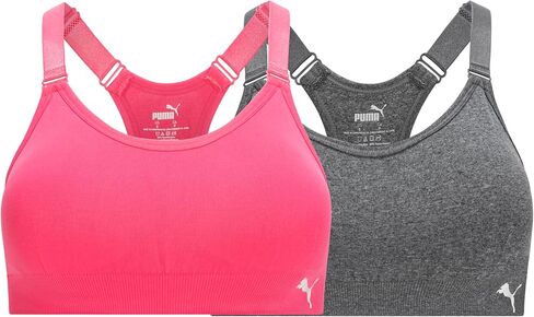 PUMA Women's 2 Pack Seamless Sports Bra in Saudi Arabia