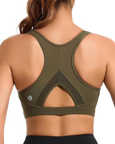 RUNNING GIRL Sports Bras for Women High Support Moulded Cup High Impact Sports Bras Racerback Workout Running Yoga Bra in Kuwait