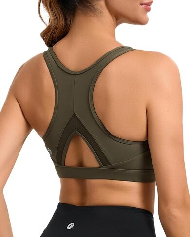 RUNNING GIRL Sports Bras for Women High Support Moulded Cup High Impact Sports Bras Racerback Workout Running Yoga Bra in Kuwait