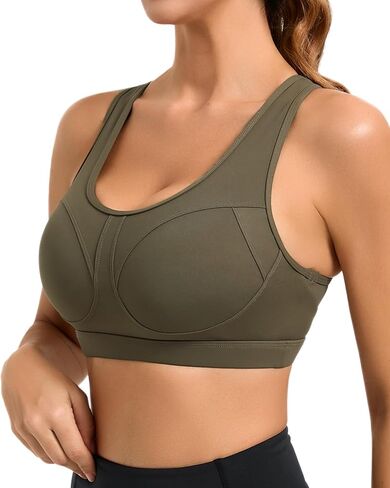 RUNNING GIRL Sports Bras for Women High Support Moulded Cup High Impact Sports Bras Racerback Workout Running Yoga Bra in Kuwait