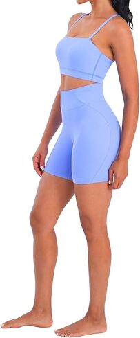 Sunzel Womens Sports Bra Basty Soft Lovable Artraps Packed Yoga Bra Scoop Neck Wireles in Kuwait