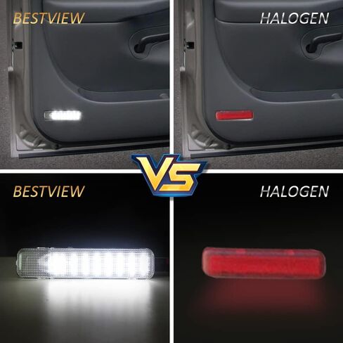 Bestview LED DOOR PANCE LIGHT - LIGHT - INTORIOR COMMATE DOOR Light متوافق مع 1995-2006 Tahoe Yukon | 1997-2006 Chevy Silverado GMC Sierra 1500 2500 3500 | Avalanche Suburban Escalade ، 2 عبوة in Kuwait