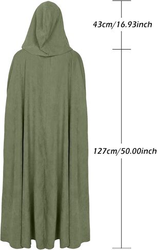L'VOW Arm Holes Renaissance Cloak with Hood Medieval Women Hooded Cape for Halloween Cosplay in Saudi Arabia
