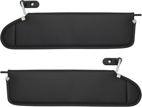 NHILES DRIVER & PASSENGER SINE SUN VITS FITS لـ JEEP WRANGLER 2003 2004 2005 2006 استبدال Sun Shade # 5HD811X9AC 5HD801X9AC (أسود) in Kuwait