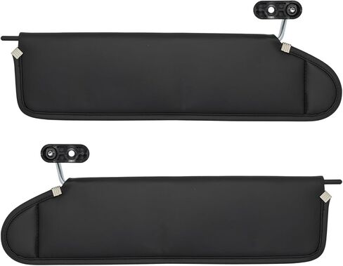 NHILES DRIVER & PASSENGER SINE SUN VITS FITS لـ JEEP WRANGLER 2003 2004 2005 2006 استبدال Sun Shade # 5HD811X9AC 5HD801X9AC (أسود) in Kuwait