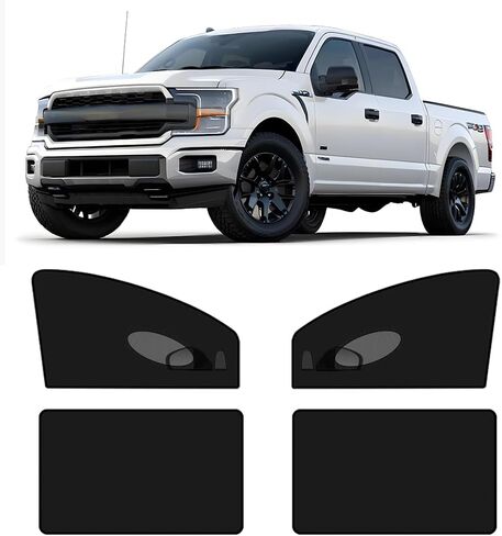 [2025] XL Truck Car Window Screens Shades for Large SUV Pickup 4 Pcs Car Bug Mosquito Net Camping Protector Elastic Mesh Netting Front Rear Side Window Kids Babies(Extra Large) in Kuwait