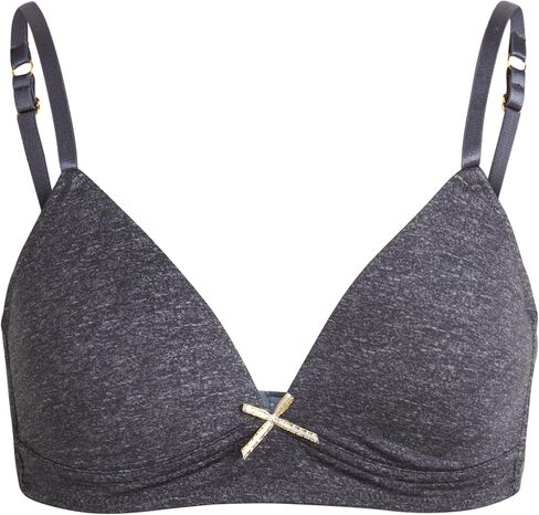 Nicole Miller Girls Training Bras - 2 Pack Molded Microfiber A-Cup Bra, Adjustable Straps - No Wire Bra for Girls (30A-36A) in Kuwait