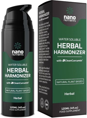 Herbal Harmonizer with CleanCurcumin(TM) - Multi Botanical Antioxidants Supplement - Water Soluble - Nano Curcumin - Holistic Wellness Defender - Healthy Drink Mix (4 fl.oz, Apple and Blueberry) in Saudi Arabia