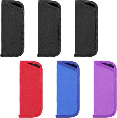 Sibba Slip in Eyeglasses Cases 6 pcs نظارات واقية من الناعم الناعم من النسيج مربع إكسسوارات النظارات النظارات in Saudi Arabia