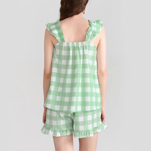 Aopwsrlyi النسائية الصيفية pajama مجموعة لطيف الكشك in Kuwait