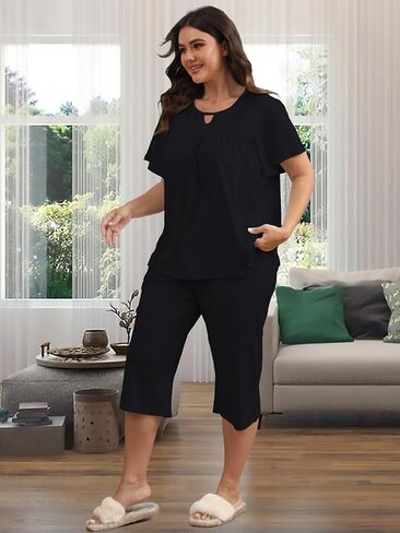 حرارة الحرارة بالإضافة إلى مجموعات بيجامات الحجم للنساء 2 قطعة ناعمة ملابس ناع in Kuwait