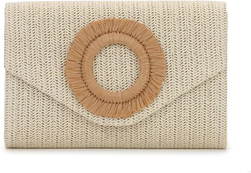 GOKTOW Straw Clutch Purse Rattan Summer Woven Beach Handbags for Women Wedding Vacation Travel Party 2025 in Kuwait