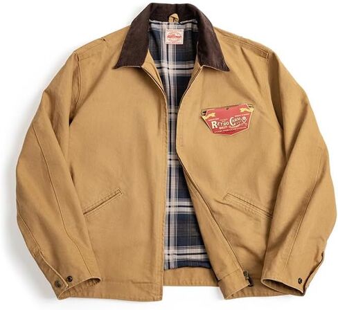 SevenBoy Men's Rugged Flex Relaxed Fit Duck Detroit Jacket Vintage Hunting Heavy Canvas Lapel Coat For Autumn in Kuwait