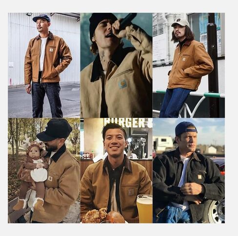 SevenBoy Men's Rugged Flex Relaxed Fit Duck Detroit Jacket Vintage Hunting Heavy Canvas Lapel Coat For Autumn in Kuwait