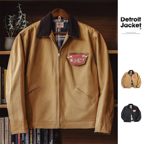 SevenBoy Men's Rugged Flex Relaxed Fit Duck Detroit Jacket Vintage Hunting Heavy Canvas Lapel Coat For Autumn in Kuwait