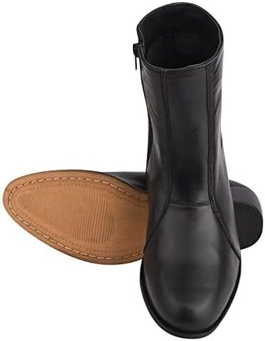 LIBERTYZENO Mens Animal Print & Plain Leather Adults High Ankle Retro Dress Boots for Easter Gift in Kuwait