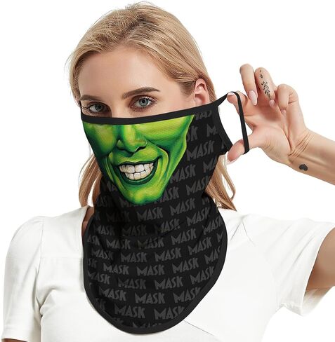 M-YOUNG Ear Loops Neck Gaiter Face Mask Covering Bandanas for Men Women Summer UV Face Scarf Mask Cover Facemask Balaclava in Kuwait