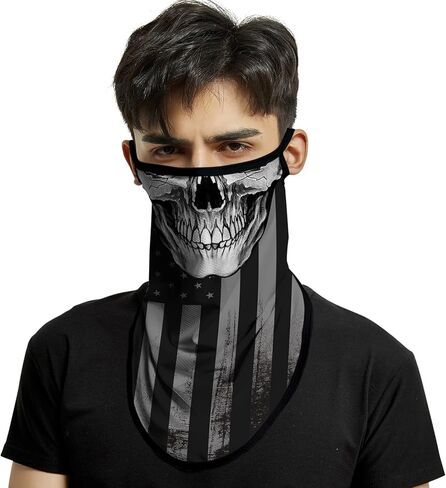 M-young حلقات أذن العنق مقنن الوجه تغطي عصابات للرجال للنساء صيف الأشعة فوق البنفسجية للأشعة فوق الوشاح غطاء القناع الوجه بالاكلافا in Kuwait