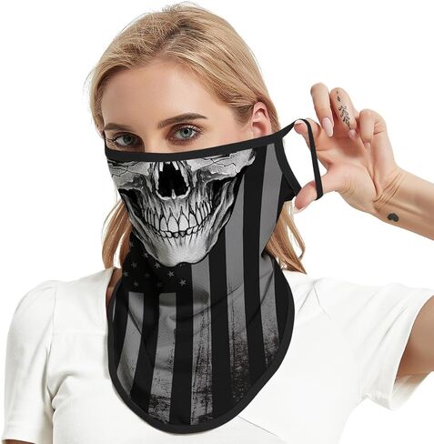 M-young حلقات أذن العنق مقنن الوجه تغطي عصابات للرجال للنساء صيف الأشعة فوق البنفسجية للأشعة فوق الوشاح غطاء القناع الوجه بالاكلافا in Kuwait