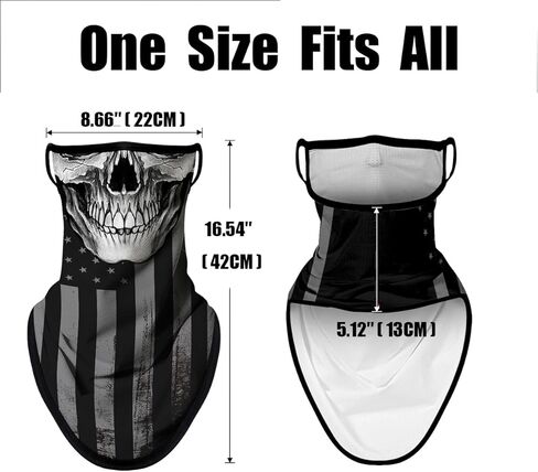 M-young حلقات أذن العنق مقنن الوجه تغطي عصابات للرجال للنساء صيف الأشعة فوق البنفسجية للأشعة فوق الوشاح غطاء القناع الوجه بالاكلافا in Kuwait