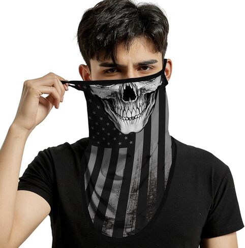 M-young حلقات أذن العنق مقنن الوجه تغطي عصابات للرجال للنساء صيف الأشعة فوق البنفسجية للأشعة فوق الوشاح غطاء القناع الوجه بالاكلافا in Kuwait