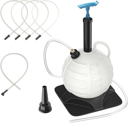 MKING Oil Extractor Pump for Volume 6L - Manual Vacuum Fluid Extractor with 4 Extension Suction Tubes & Brake Bleeding Hose for Boats Lawn-mowers Automotive in Saudi Arabia
