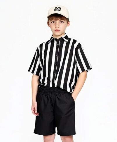 Weecreeture Boys Summer 2 Piece Outfits – Short Sleeve Button Down Shirt & Shorts Set Casual Beach, Vacation, Spring, Travel in Saudi Arabia