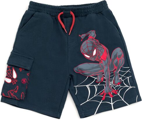 Marvel Spider-Man French Terry Pullover Hoodie and Shorts Toddler to Big Kid Sizes (2T - 18-20) in Kuwait