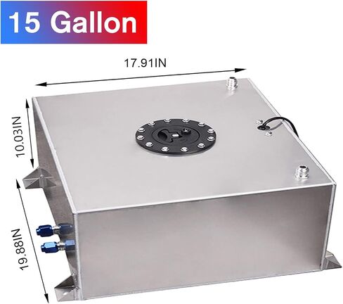 Universal 20 Gallon 80L خزان الخزانة الخزانات المصقول من الفضة المصقولة مع CAP/مستوى المرسل/خط تغذية الزيت 12 قدم in Kuwait