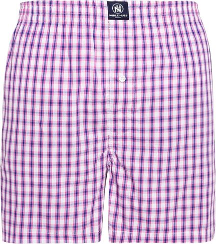 Men's Boxer Shorts, Comfortable Cotton Boxers, 100% Cotton Checks Multicolor Boxers For Men, Multi Pack in Saudi Arabia
