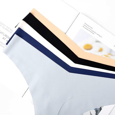 voenxe Seamless Women Underwear Thong,Low Rise No Show Ladies Panties,V Waist Cut No Line Workout Brief Comfortable 5-Pack in Saudi Arabia