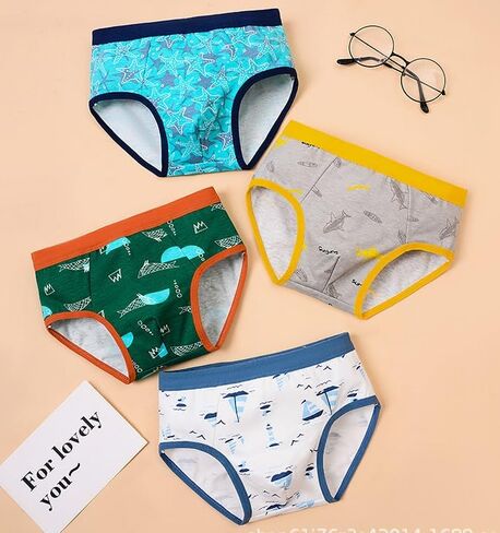 Toddler Underwear Boys Briefs for Boys Cute Cartoon,2-9 Years,12 Pack in Kuwait