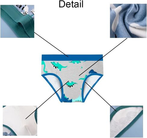 ملخصات الأولاد في الملابس الداخلية للطفل للبنين لطيف ، 2-9 سنوات ، 12 حزمة in Kuwait