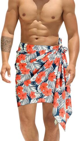 Happy Bay Men Men's Pareo Sarong Bath Swimsuits Wrap in Kuwait