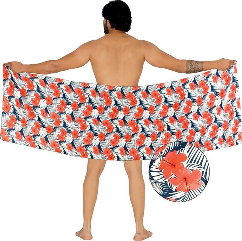 Happy Bay Men Men's Pareo Sarong Bath Swimsuits Wrap in Kuwait
