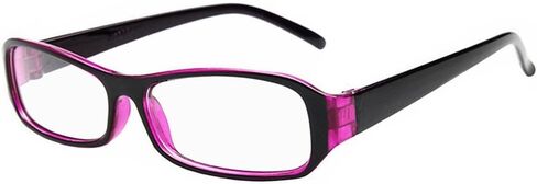 FancyG® Vintage Inspired Classic Rectangle Glasses Frame Eyewear Clear Lens in Saudi Arabia
