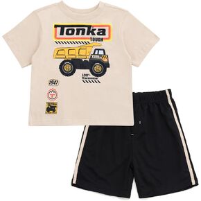 Tonka T-Shirt and Mesh Shorts Outfit Set Toddler to Little Kid Sizes (2T - 7-8)