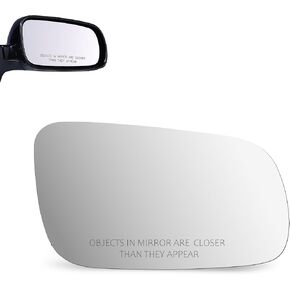NEYASU Passenger Right Side RH Mirror Glass fit for 1999-2002 VW Cabrio 1999-2006 VW Golf 1999-2005 VW Jetta 1998-2004 VW Passat Convex Glass Replacement with Adhesives No Heated