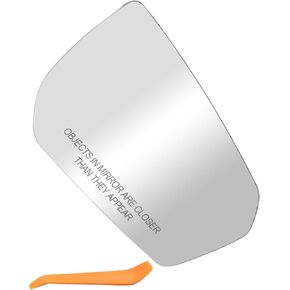 Heated Mirror Glass with Backing Plate Replace 23406427 GM1325151, Passenger Side Replacement Rearview Mirror Fit for Chevy Equinox GMC Terrain 2018-2024