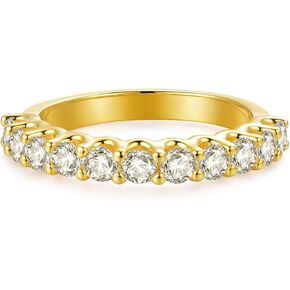 3mm Moissanite Wedding Bands, Moissanite Rings for Women, Moissanite Eternity Band Rings