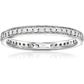 Ross-Simons 0.33 ct. t.w. Lab-Grown Diamond Eternity Band in Sterling Silver