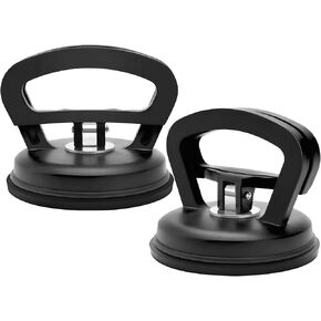 Car Dent Puller,2 Piece Large Suction Cup Dent Puller Handle Lifter,Powerful Car Dent Remover,Dent Removal Kit and Dent Repair Puller for Car Dent Repair,Screen,Glass,Tile and Objects Moving(Black)