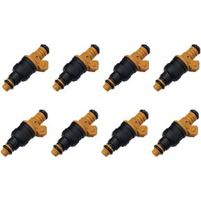Set of 8 Fuel Injector - Compatible with Ford, Lincoln, Mercury Vehicles - 4.6L 5.0L 5.4L 5.8L - E150, E250, E350, F150, F250, F350, Mustang - Replace Part 0280150943, 0280150939, 0280150909