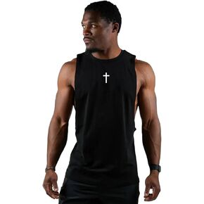 HOLSTRENGTH Men's Christian Cross Tank Top