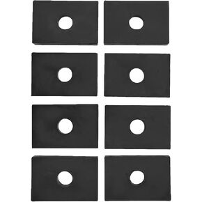 8Pcs Rubber Bed Mount Pad Fits for Chevy GMC C10 C20 C30 Truck 1947-1987, Truck Bed Mount Shock Absorber Mat Kit, Black