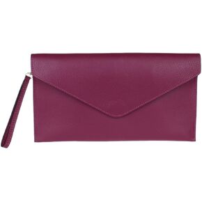 Girly HandBags Womens Italian Genuine Leather Envelope Clutch Bag