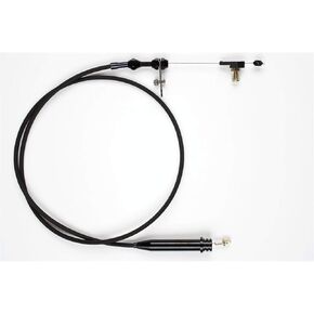 Lokar XKD-20C4TP Kickdown Cable Kit with Black Stainless Steel Housing and Black Aluminum Fittings for Ford C-4 Tuned-Port Transmission Injection