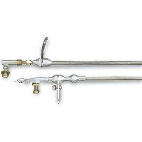 Lokar KDP-2350BLDU Blower Drive Kickdown Cable Kit with Black Housing and Polished Ends for GM 350 Transmission