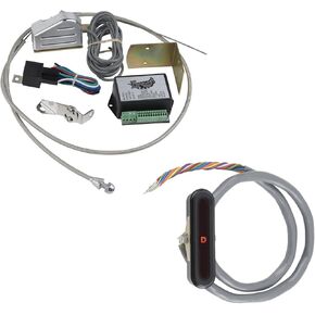Lokar XCIND-1718 Black Aluminum Cable Operated Vertical LED Dash Indicator Kit for GM 700-R4/4L60 Transmission